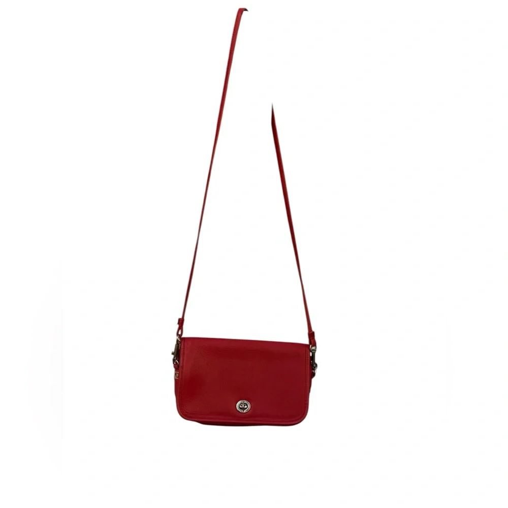 Carriage court Red Leather cross body - Picture 5 of 7